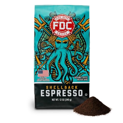 Image of Fire Department Coffee Shellback Espresso Ground Coffee - 12 oz