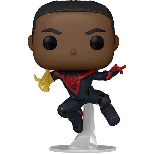 Funko Pop! Marvel Spider Man Gamer Miles Morales Unmasked Chase Exclusive