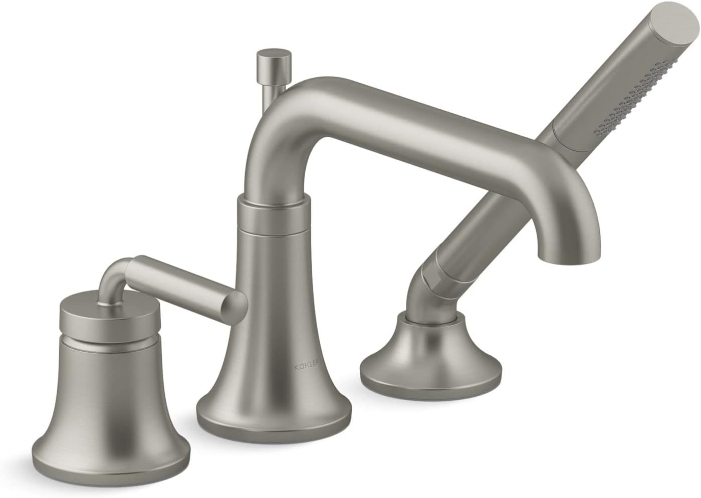 Kohler 264414BN Tone DeckMount Bath Faucet with handshower, Vibrant
