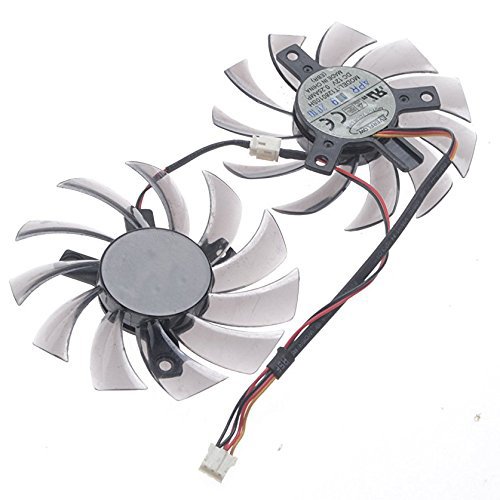 T128010SH 12V 0.25A 75mm 3 Pin Replacement Cooling Fan For GV-R585OC-1GD GV-N460OC-1GI Graphics Card Fan