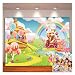Qian Lollipop Backdrops Cartoon Candy Photo Rainbow Studio Props Booth Baby Birthday Party Photography Background Vinyl 5x3FT ly020