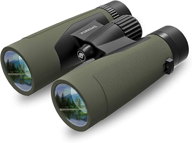 PURSUAL 10x42 Compact Binoculars for Adults High Power for Bird Watching...