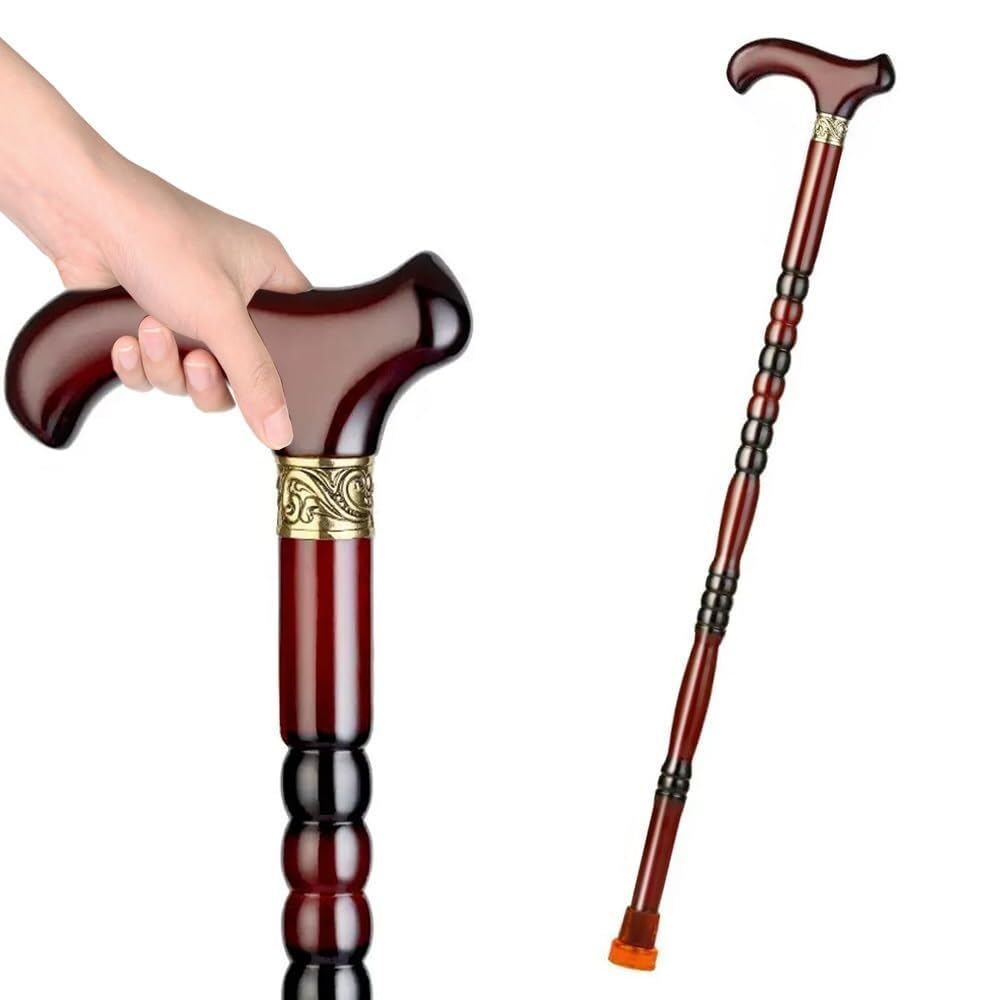 Bastone Di Sostegno In Legno 80cm 85cm 90cm 95cm Bastone Da Passeggio In Legno Leggero Ergonomico Canna Ausili Per La Mobilità Per Anziani