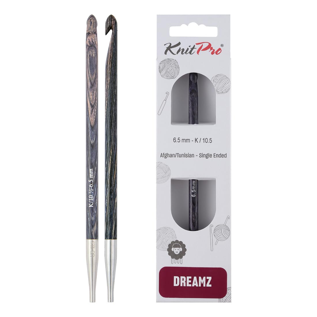 KnitPro Dreamz Afghan/Tunisian Crochet Hook | Size 6.50mm