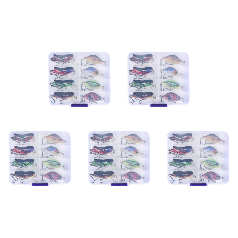 Generic 8 Uds Mini Crankbait Wobbler Señuelos de Pesca Cebo Duro Swimbait para Peces Depredadores lubina Trucha Walleye Pike