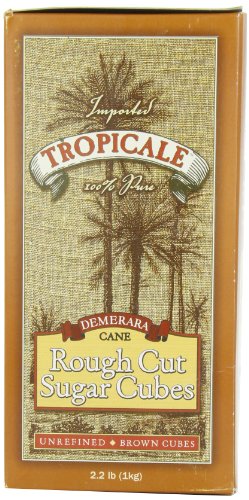 Tropicale Demerara Cane Rough Cut Sugar Cubes, 2.2-Pound #TOP1