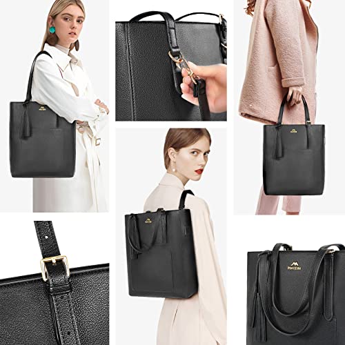 Backpack-Purse-for-Women-156-Inch-Convertible-Vegan-Leather-Laptop-Backpack-with-USB-Charging-Port-Waterproof-Anti-theft-Shoulder-Tote-Bag-Handbag-with-Tassel-for-School-Work-Business-Travel