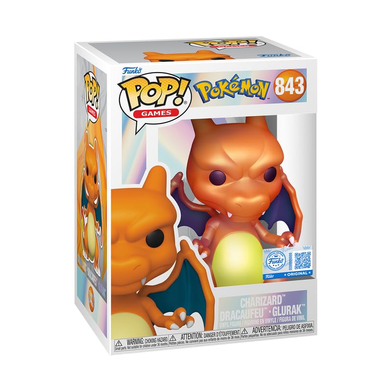 Funko Pop! Games: Pokémon - Charizard (edición especial nacarada) #843