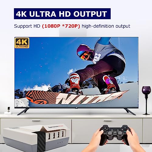 Kinhank Video Games Consoles 256G, Super Console X Cube Retro Game Console With 117000+ Classic Games Compatible With Psp/Ps1/Dc/Mame Etc, 2 Wireless Game Controllers #TOP2