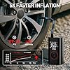Tire Inflator Portable Air Compressor - 150PSI Cordless Air Pump for Car Tires, Portable Tire Inflator for Cars with Pressure Gauge, Tire Pump for Bike, Motorcycle, Auto Shut-off #2