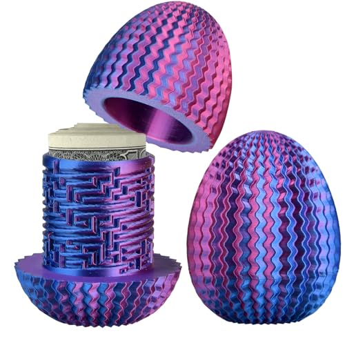 Mystery Egg Puzzle Box Mystery Box Gifts for Men & Women 3D Printed Toys Money Box Annoying Gift Box with Hidden Compartment Gadgets for Adults Kids Birthday Christmas Halloween