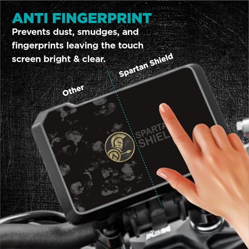 Image of Spartan Shield Digital Meter Screen Guard For NEW 2026 KTM DUKE 250 / 200 / 390 || 5 INCH COLOR TFT Instrument Display Protector || Anti Scratch || Water Resistant || Duke250 Duke390 Duke200 Bike Accessories 2024 [NOT FOR BLACK & WHITE Speedo ] [Not Tempered Glass] (390 ADV [5 inch Color TFT])