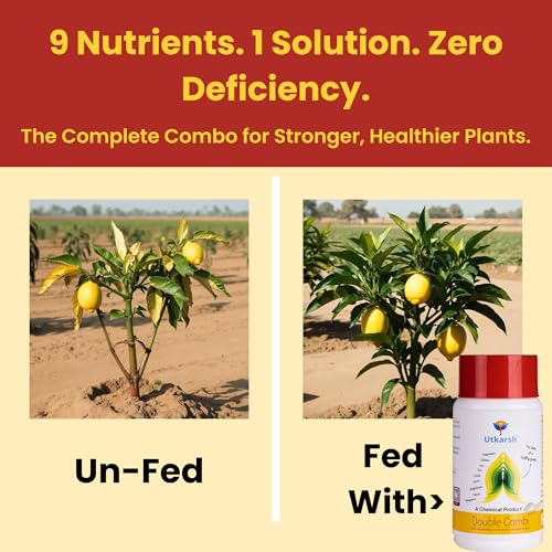 Image of Utkarsh Double Combi - EDTA Chelated Mix - Calcium, Magnesium, Iron, Zinc, Boron, Copper, Manganese, Molybdenum, Cobalt(100% Water Soluble Chemical for Foliar Spray) (500 gm; Pack of 1)
