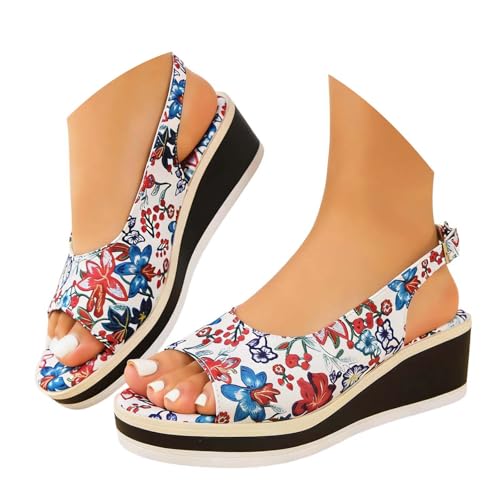 Sandale confort femme pied gonflé mule plate et chausson d'été