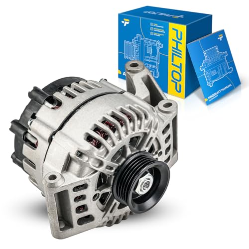 Image of PHILTOP 11144N Alternator Compatible with Pontiac, Saturn, 2006-2008 G6 2.4L, 2007-2009 Solstice 2.4L, 2006 Solstice, 2007 2009-2010 Sky 2.4L, 2005 Grand Am 2.2L, 120A 12V S5 CW IR /IF