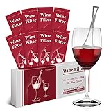 WEESIGEI Wine Wand Sulfite Purifier: Wine Filters Remover Histamines Sulfite - Reduce Headaches Alleviate & Sensitivities（pack of 8）