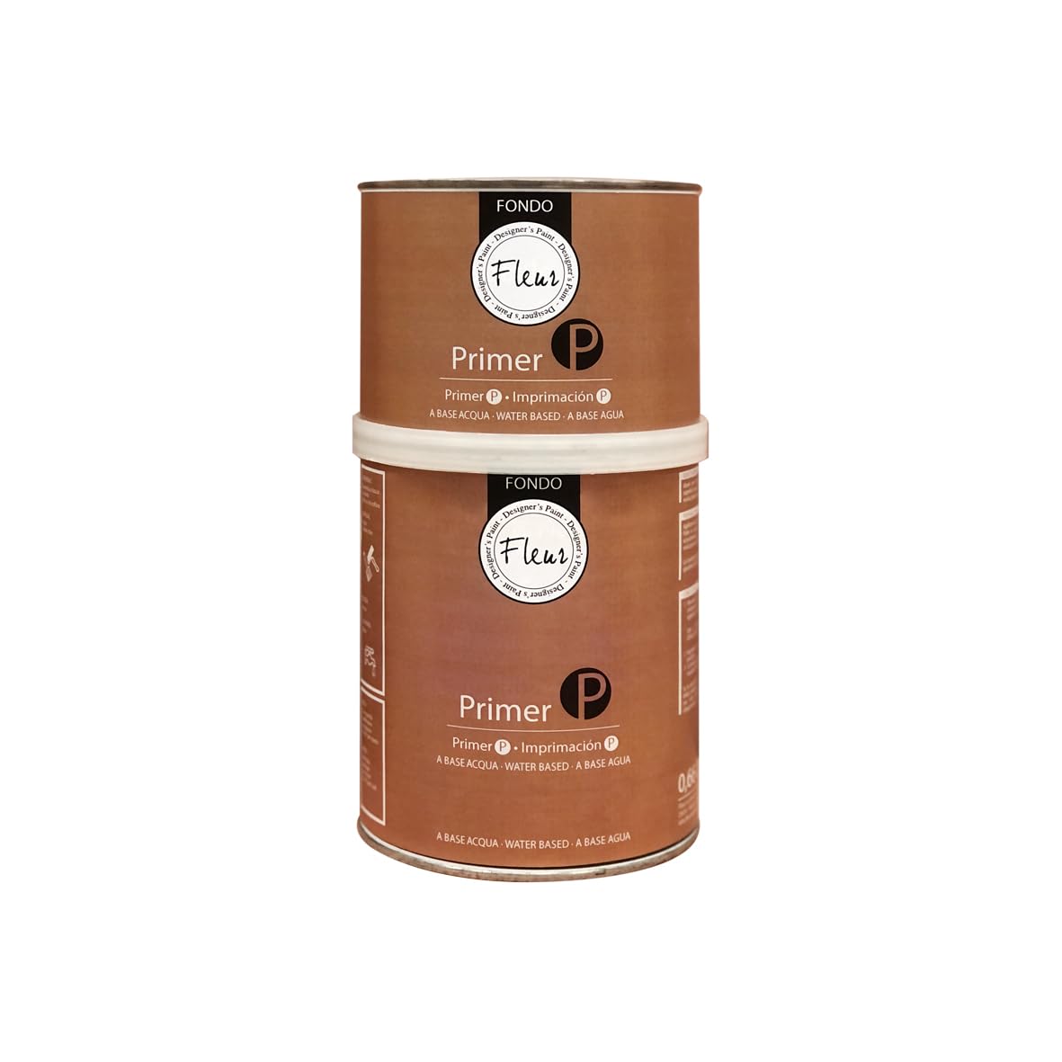 FLEUR DESIGNER'S PAINT | Prime Aggrappante per Superfici Difficili, Componente A + B, Formato da 1 litro, Made in Italy