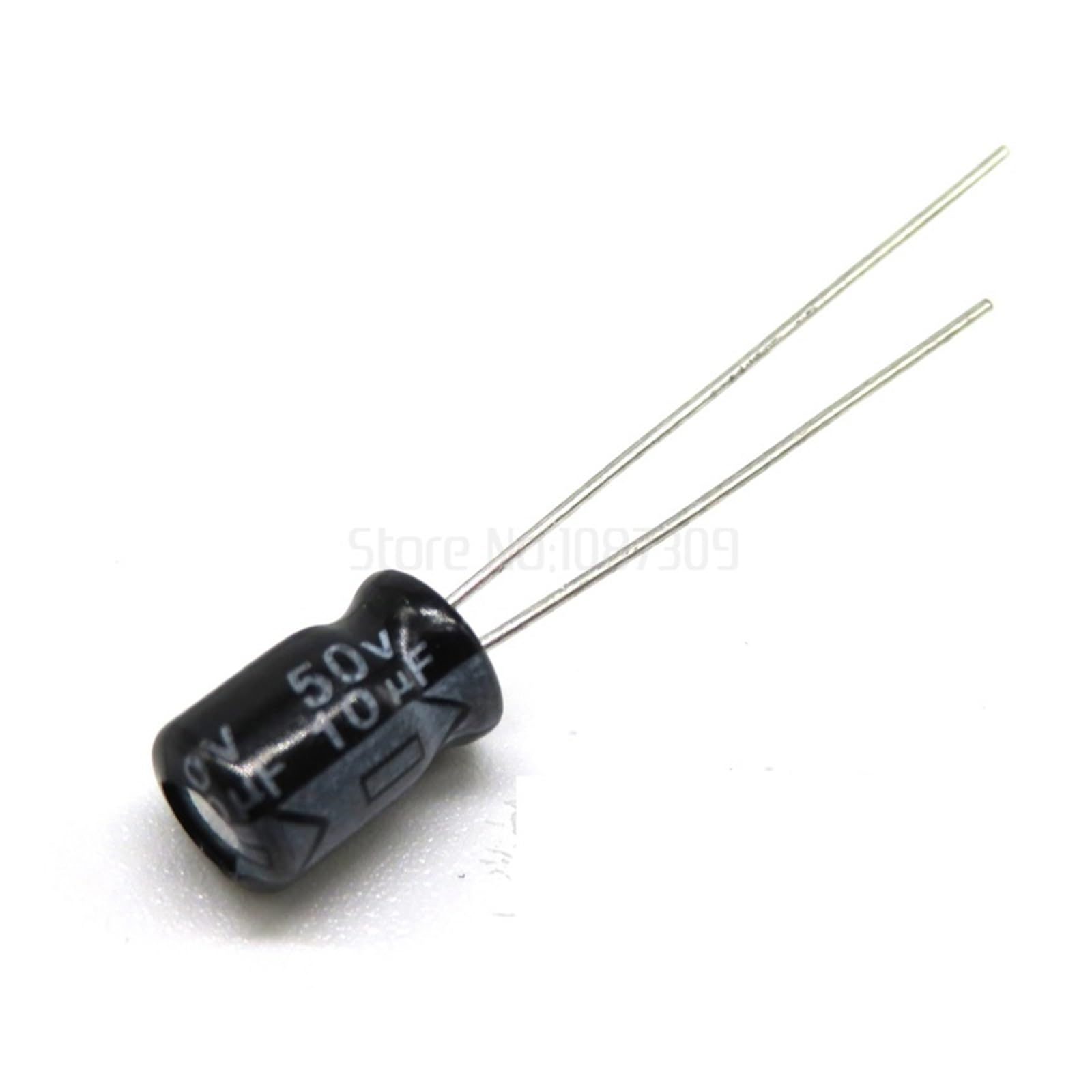 Condensateur radial 50V 10uF CAALO anti parasite électrique pour circuit imprimé 5x7mm