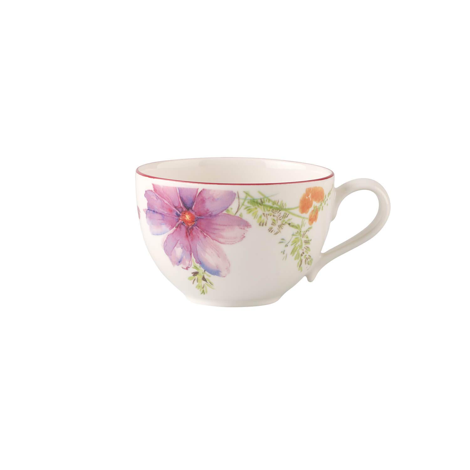 Villeroy & BochMariefleur Basic Cup, 390 ml, Height: 7 cm, Premium Porcelain, White/Multicoloured, 0.43 Litre