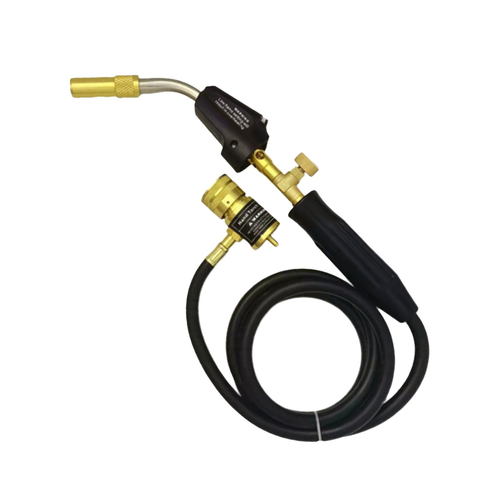 Palnik propanowy Zapłon Dmuchawa spawalnicza Wąż 5 stóp Mapp Palnik gazowy Palnik do grilla Wielofunkcyjna latarka Blokada płomienia Palnik spawalniczy, podwójnie regulowany(Single Adjustable)
