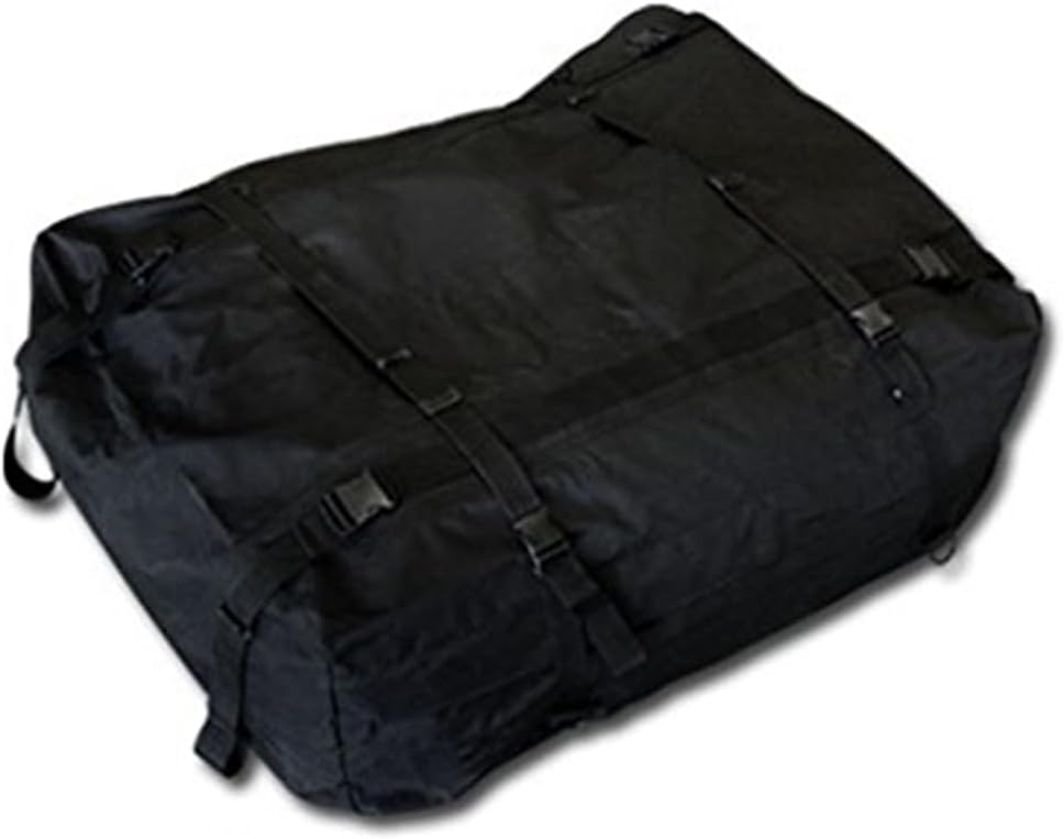 R&L Racing Heavy Duty Universal Black Water-Resistant ROOF TOP Cargo Carrier Bag Travel Luggage Storage