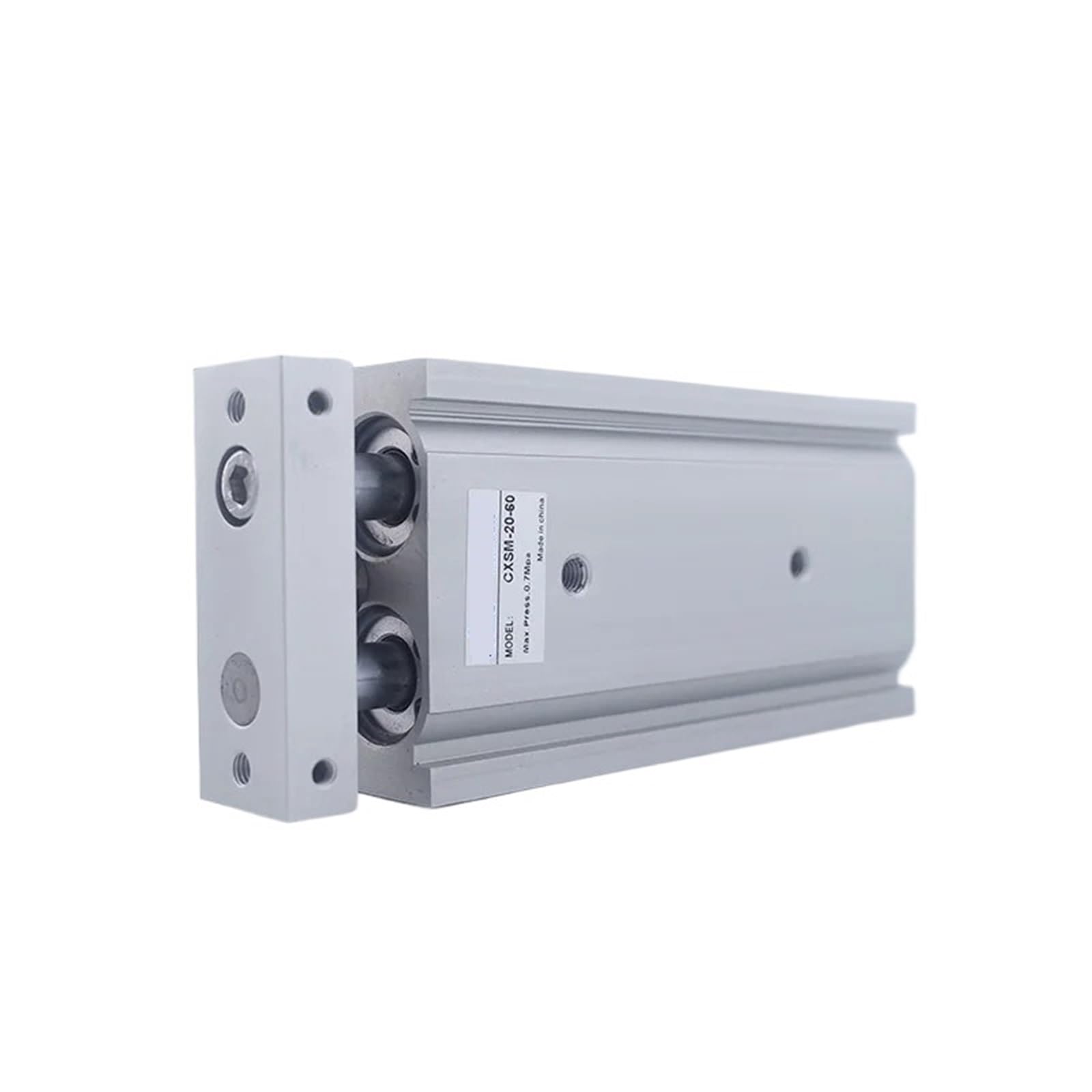 Cylindre pneumatique double effet CXSM20-125 à double tige et alésage de 20mm