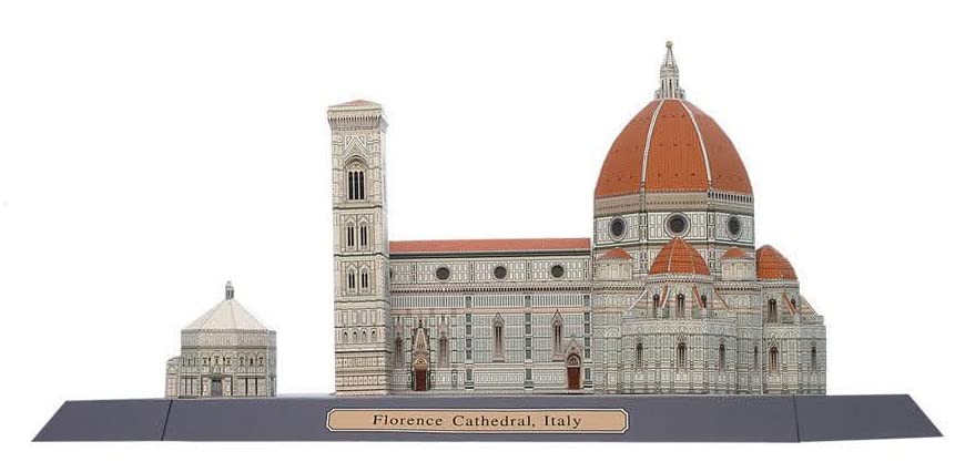 サンタ・マリア・デル・フィオーレ大聖堂をモチーフにしたと思われるマッチ箱　レトロ Amazon | 3D 組み立て模型 ペーパークラフト 世界の歴史的建造物
