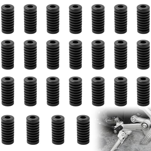 Tokaneit Cubierta de Palanca de Cambios de Motocicleta de Goma Antideslizante,Funda Protectora Universal para Palanca de Cambios de Motocicleta,Accesorios para Moto 8mm Diámetro Negro (25)