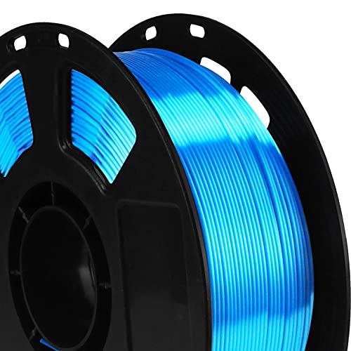 Image of BBLIFE Silk Pearlescent Shining Sapphire Blue PLA Filament, 1kg 2.2lbs 1.75mm 3D Printing Material, Widely Support for FDM 3D Printer, Easy to Print