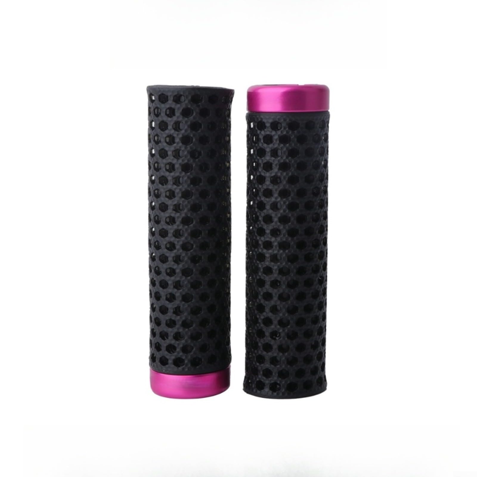 Empuñaduras antideslizantes impresas en 3D para manillar de bicicleta, absorción de golpes, transpirable, para extremos de TPU, 22 mm, MTB, ciclismo de carretera, diseño ligero, color dorado