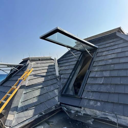 Skylight Window for Roof - Tempered Glass Cover for Attic, Sloped & Flat Roofs, Underground Light Well Window, 35x40 in, Energy Efficient & Durable Design