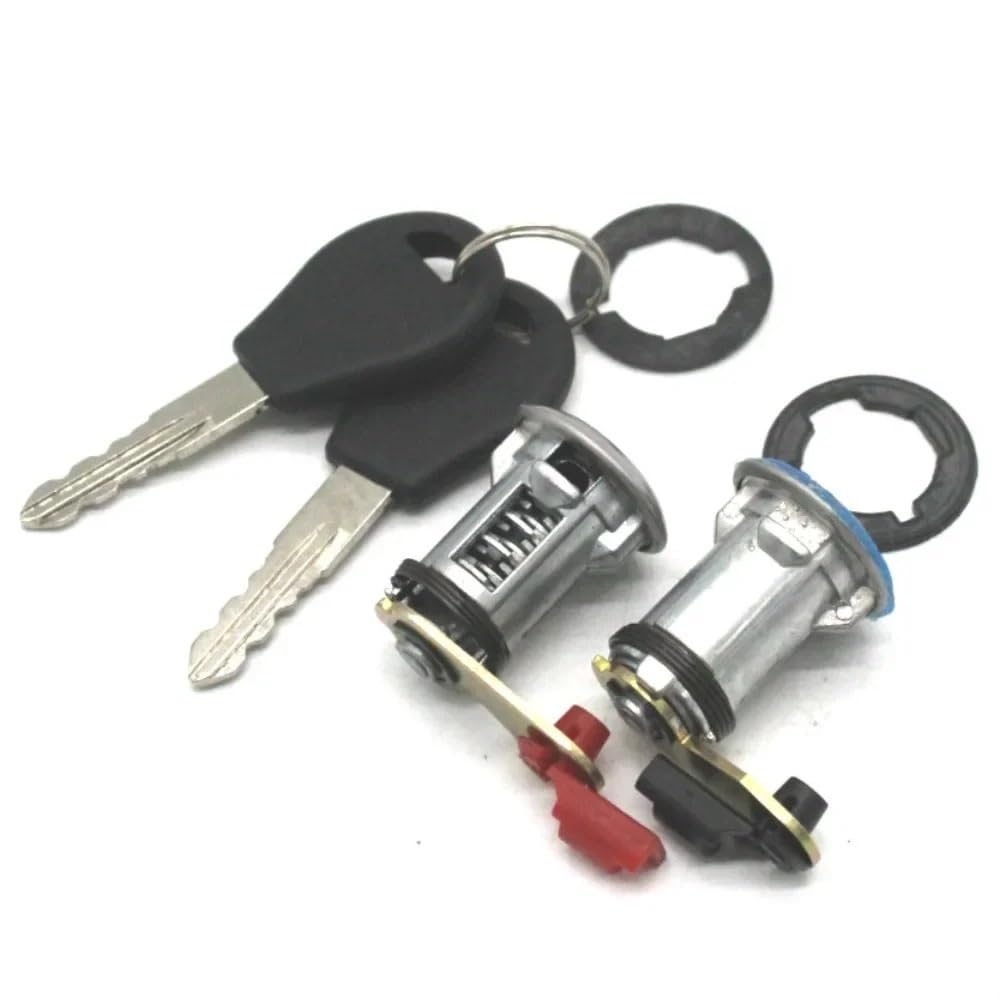 Hzsmyxgs One Color Car Door Lock Compatible With Nissan For Micra K11 For Primera P10 Car Door Lock Set Barrel With Keys 80600-50J00