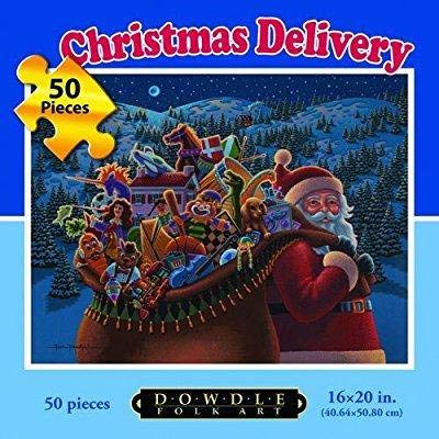 Dowdle Folk Art Christmas Delivery 50pc 16x20 Puzzles by Dowdle Folk Art