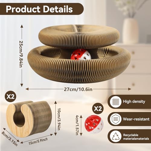 Affiuya Magic Organ Cat Scratcher Toy - 2PCS Set with Code 3RDFER8R - Image 2