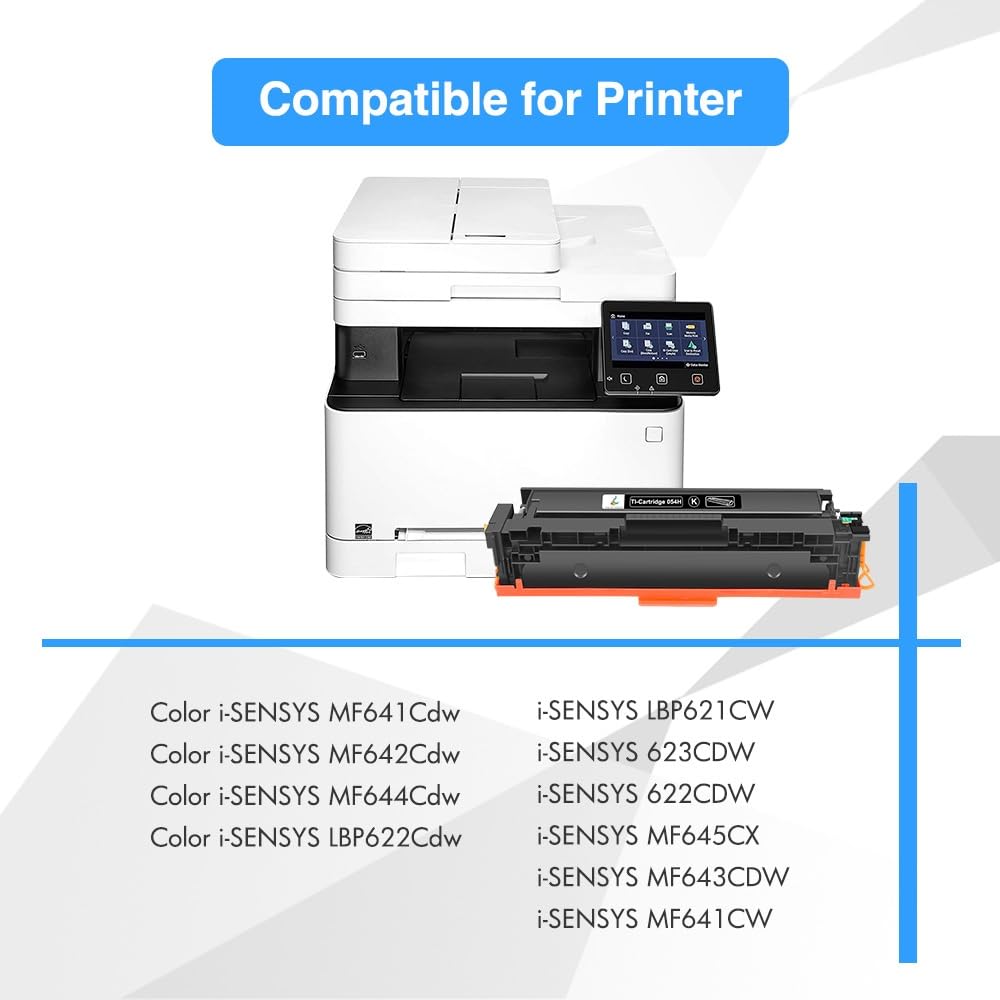 Image secondaire de True Image Lot de 4 Cartouches de Toner de Rechange 054 054H pour imprimante Canon Color ImageCLASS MF644Cdw MF642Cdw LBP622Cdw