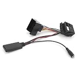 Tbest Bluetooth AUX-IN Kabel, Auto Bluetooth 5.0 AUX-IN Kabel o Adapter Auto Bluetooth Modul mit Mikrofon Ersatz für C2/ C3/ C4/ / C6
