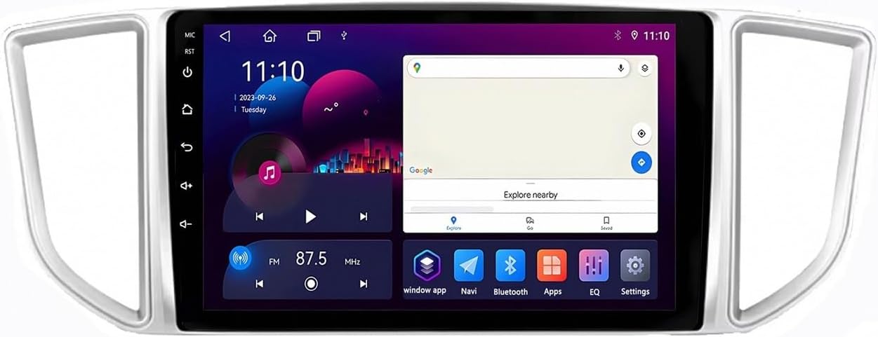 Radio Samochodowe dla Dongfeng Forthing M5 2018-2022 Mirror Link, Asystent Głosowy, Nawigacja W Czasie Rzeczywistym, Ekran Dotykowy, Bluetooth, Sterowanie Głosowe, 4 Rdzeń 4G+64G