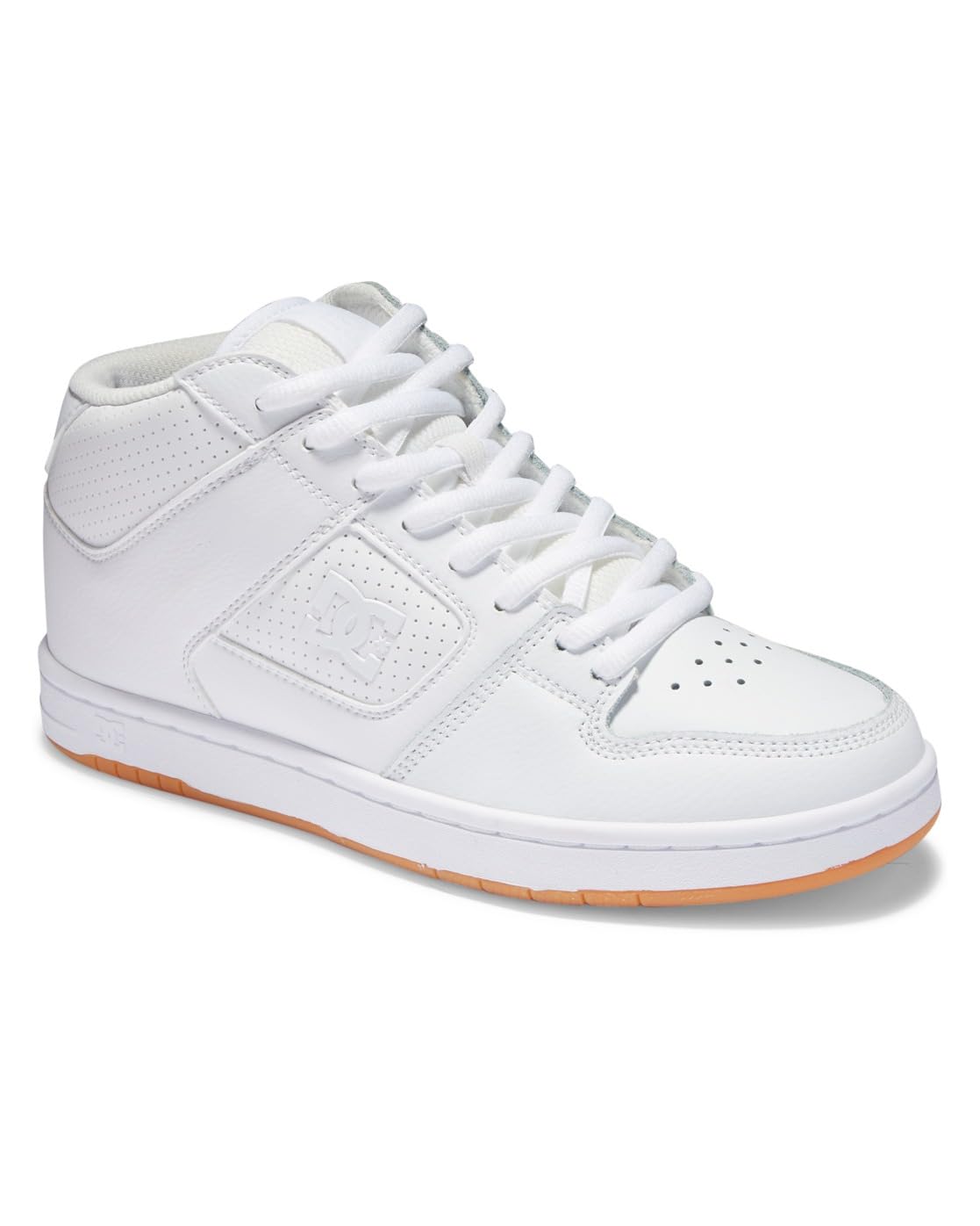 DC Shoes Manteca 4 Mid - Chaussures Mid Top en Cuir - Femme - 36 - Blanc.