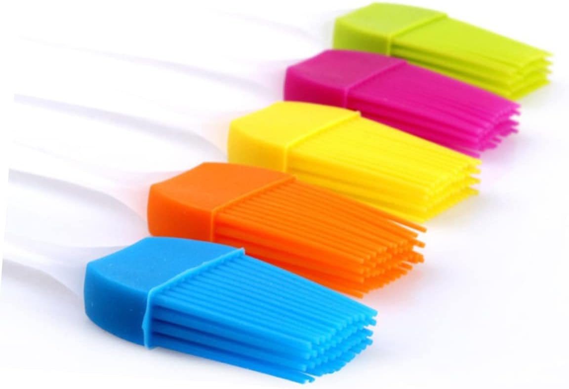 Cooking Bbq Basting Brush Silicone Pastry Brush Set 20-piece Baking Kit Handle Reusable Random Color