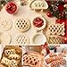 6PCS Mini Hand Pie Molds, Christmas Dough Presser Pocket Pie Molds Fits All Kinds of Festivals and Parties (White+Multicolor, Mini)