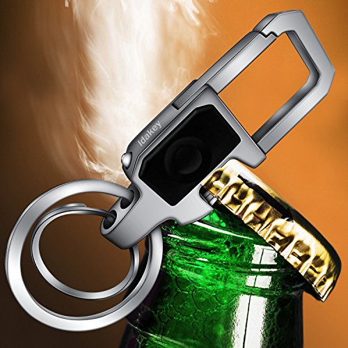 Idakekiy Key Chain Led Light And Bottle Opener With 2 Key Rings Car Key Chain For Men And Women #TOP3