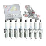 8 pc NGK Laser Iridium Spark Plugs compatible with Chevrolet Silverado 3500 HD 6.0L V8 2007-2019