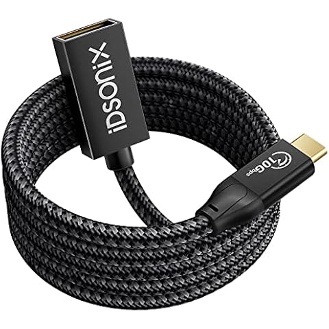 USB C to USB Adapter, iDsonix USB C OTG Cable 3.1 Gen2 10Gbps, USB-C Male to USB-A Female Thunderbolt3 to USB Adapter Compatible for New MacBook Pro, iPad Air 2020, Samsung Galaxy and More Cover
