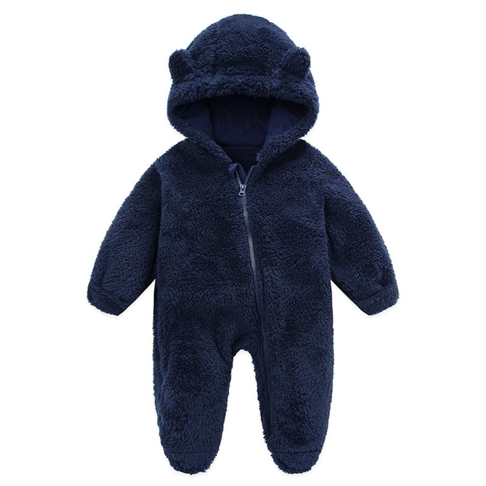 Baby Snowsuit Winter Coat Warm Hoodie Romper Jacket Newborn Baby Onesie Outfit Suit Girls Boys Fleece Jumpsuit