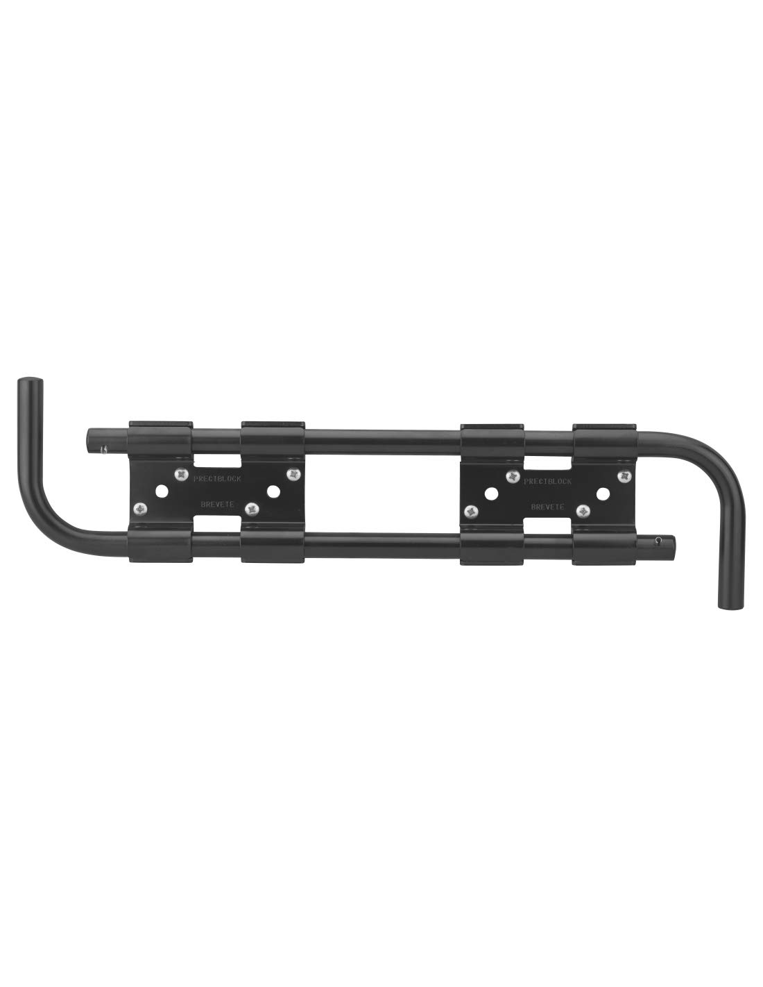 THIRARD Double Barre de Sécurité pour Volet en Bois Acier Zingué Noir Tubes Acier avec Goupilles d’Arrêt Ø 16 x 430 mm