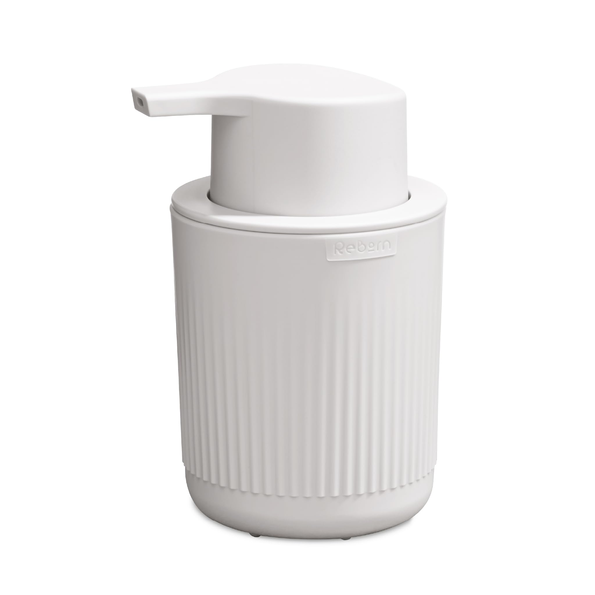 ReBorn Recycled Soap Dispenser, Bathroom Soap Pump, Easy to use One-handed Push Pump, Wide Base