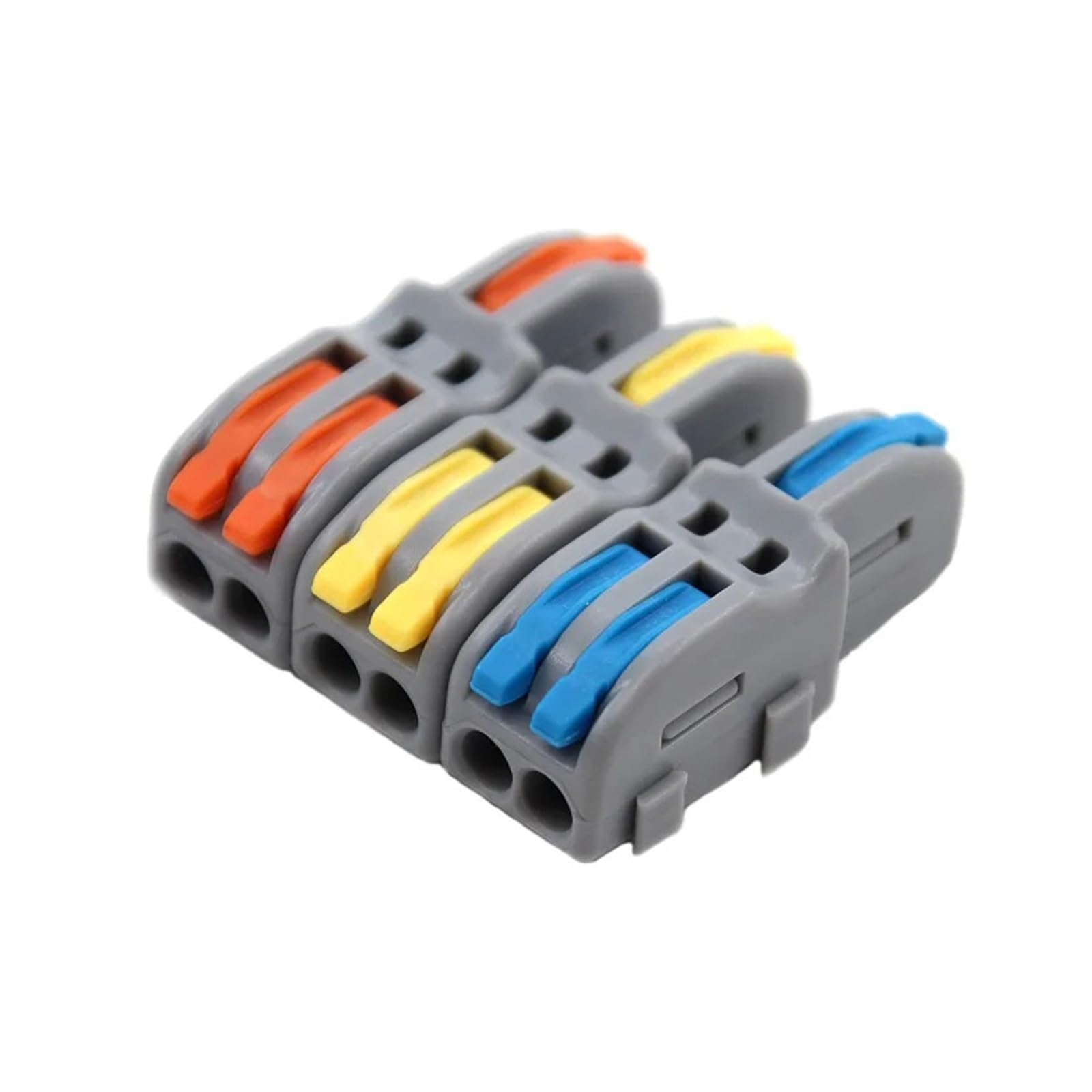 Drahtverbinder 1 Eingang Mehrere Ausgänge Elektrischer Verteiler Push-in Klemmenblock Stoßverbinder for Heim-LED-Beleuchtung Schnellverbinder(WY,50PCS,F14)