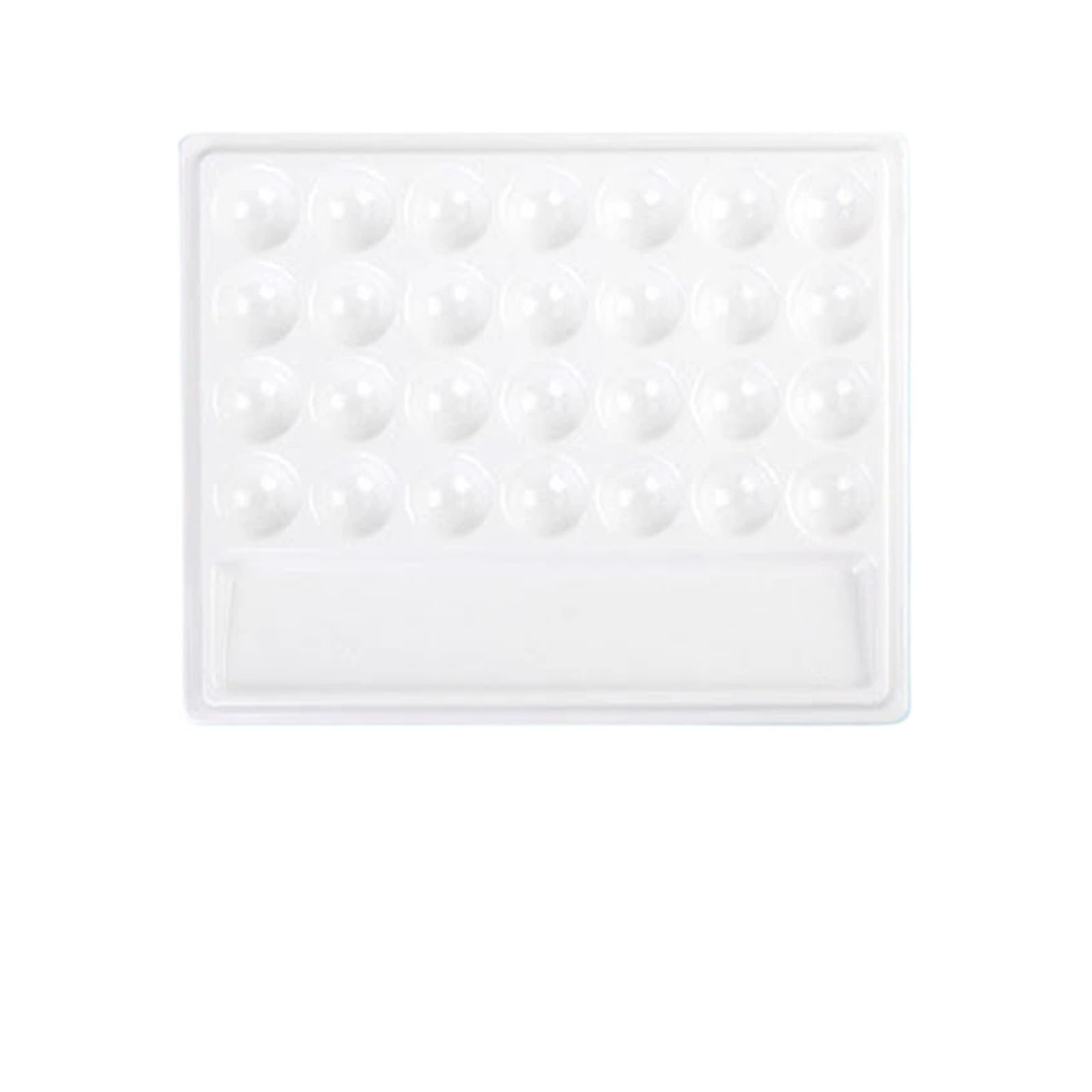 Paleta de Pintura para cerámica Paleta de Pintura artística Rectangular cerámica imitación, Paleta Acuarela vacía for, al óleo acrílica Gouache(20.7 * 15cm)