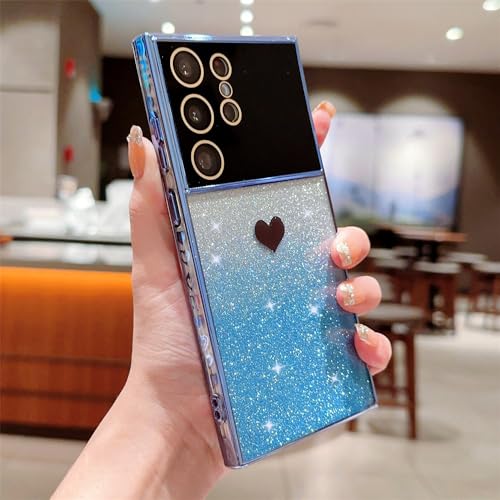 Coque paillettes coeur d'amour pour Samsung S22 Plus : l'accessoire chic de vos soirées