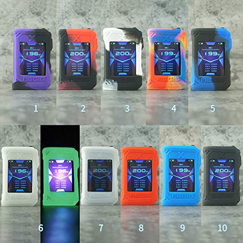 RUIYITECH Coque de protection en silicone pour Geekvape Aegis X Mod 200 W Noir et blanc - Image 6